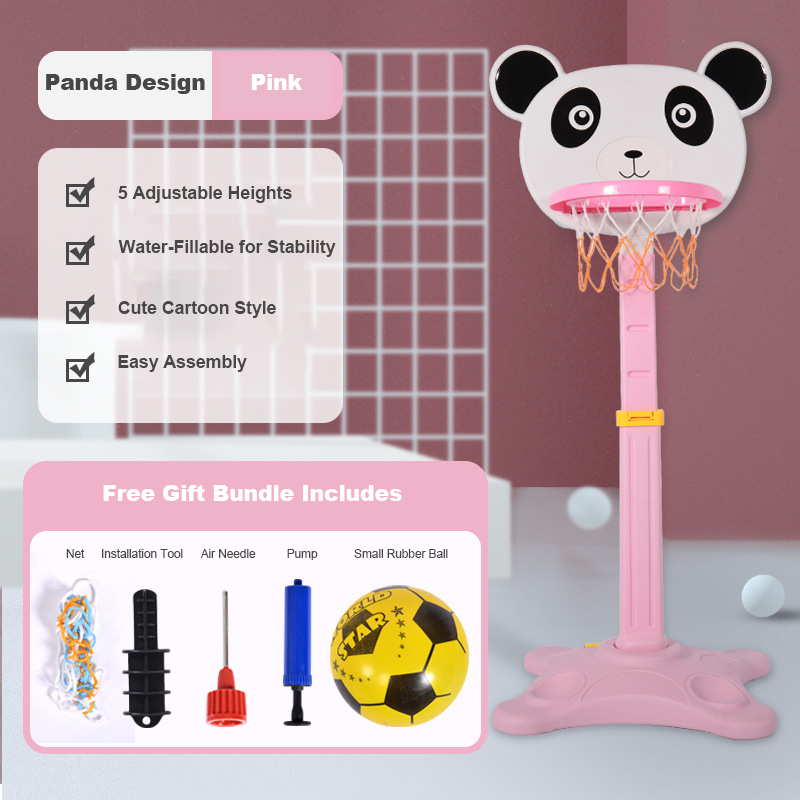 Adjustable Toddler Basketball Hoop Stand – Kids Indoor Basketball Goal Toy