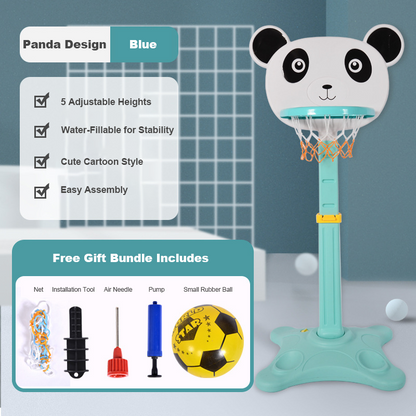 Adjustable Toddler Basketball Hoop Stand – Kids Indoor Basketball Goal Toy