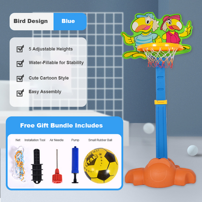 Adjustable Toddler Basketball Hoop Stand – Kids Indoor Basketball Goal Toy