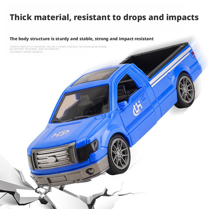 لعبة شاحنة بيك آب كبيرة تعمل بالاحتكاك مع أبواب قابلة للفتح