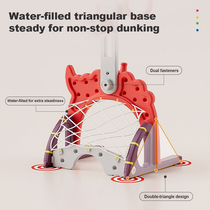 5-in-1 Adjustable Kids Indoor Basketball Hoop Set – Toddler Sports Activity Center