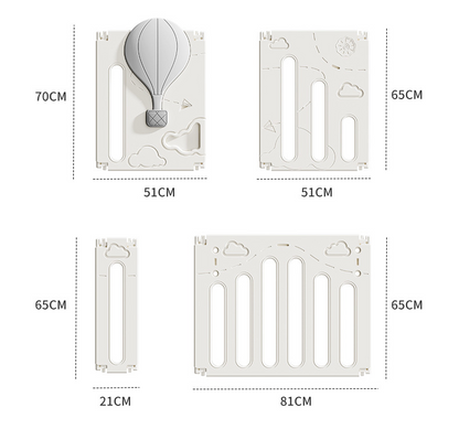 Customizable Kids Indoor Playpen Safety Fence Floor Play Yard