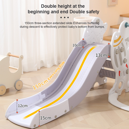 Premium Multi-Functional Kids Slide & Swing Playset – Indoor Outdoor Climbing and Activity Center for Toddlers