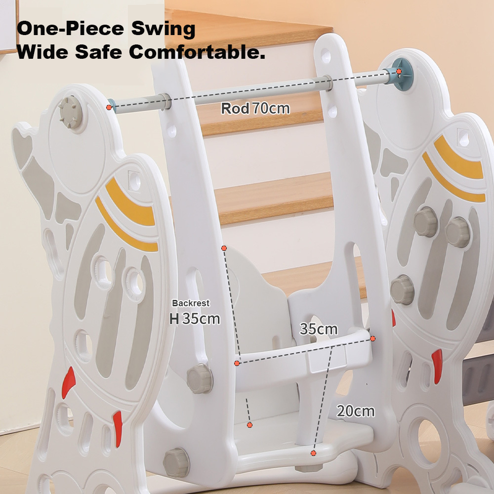 Premium Multi-Functional Kids Slide & Swing Playset – Indoor Outdoor Climbing and Activity Center for Toddlers