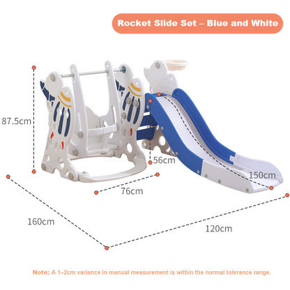 Premium Multi-Functional Kids Slide & Swing Playset – Indoor Outdoor Climbing and Activity Center for Toddlers