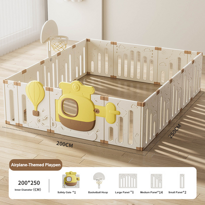 Customizable Kids Indoor Playpen Safety Fence Floor Play Yard