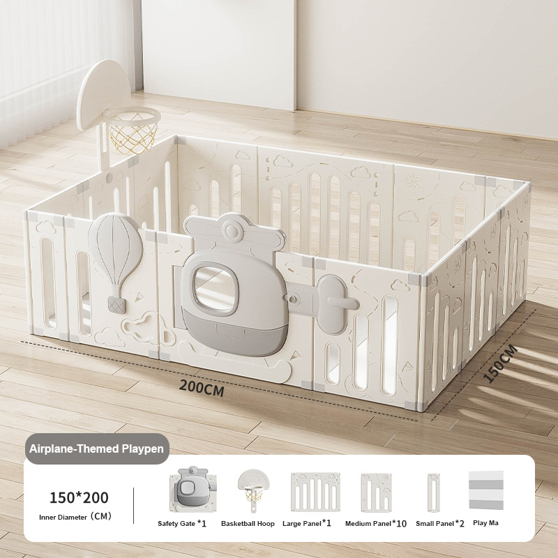 Customizable Kids Indoor Playpen Safety Fence Floor Play Yard
