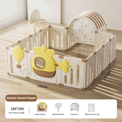 Customizable Kids Indoor Playpen Safety Fence Floor Play Yard