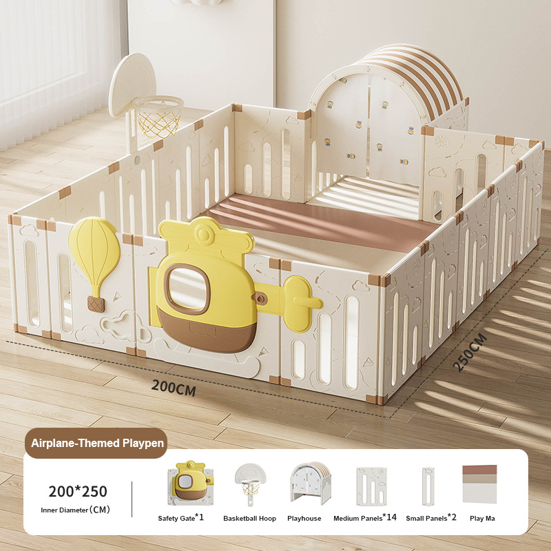 Customizable Kids Indoor Playpen Safety Fence Floor Play Yard