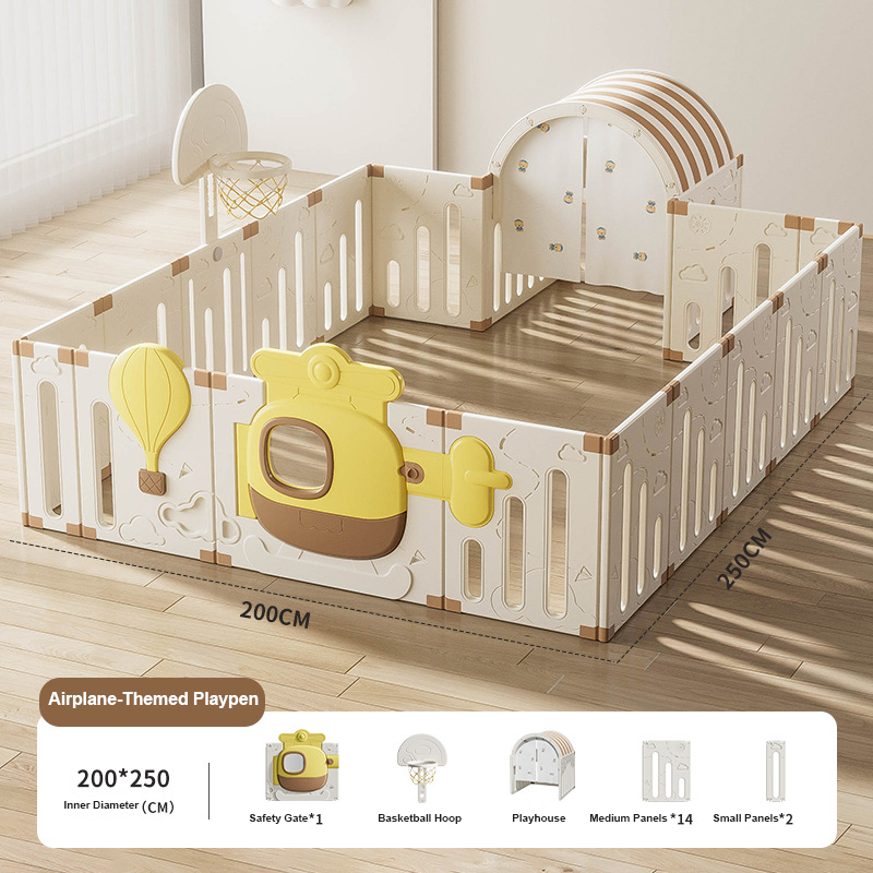 Customizable Kids Indoor Playpen Safety Fence Floor Play Yard