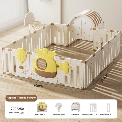 Customizable Kids Indoor Playpen Safety Fence Floor Play Yard