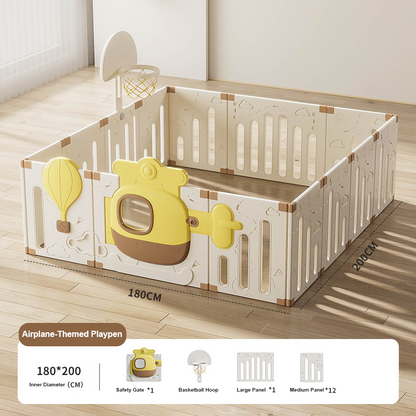 Customizable Kids Indoor Playpen Safety Fence Floor Play Yard