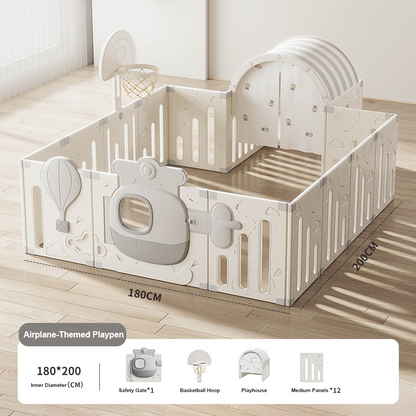 Customizable Kids Indoor Playpen Safety Fence Floor Play Yard