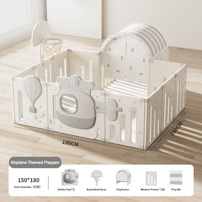 Customizable Kids Indoor Playpen Safety Fence Floor Play Yard