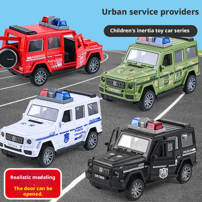 Large Friction Powered Police Car Toy – Realistic Off-Road Vehicle for Kids
