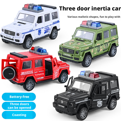 Large Friction Powered Police Car Toy – Realistic Off-Road Vehicle for Kids