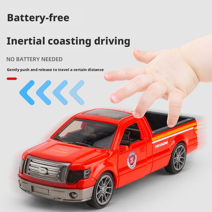 لعبة شاحنة الشرطة الصغيرة – مركبة متعددة الاستخدامات واقعية للأطفال