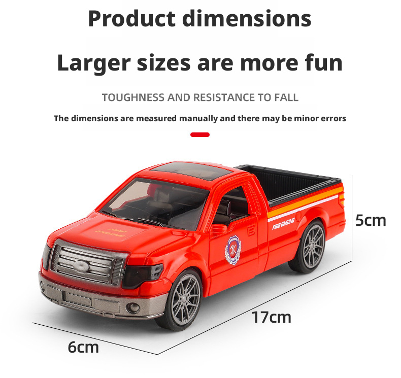 لعبة شاحنة الشرطة الصغيرة – مركبة متعددة الاستخدامات واقعية للأطفال
