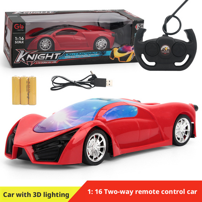 سيارة تحكم عن بعد قابلة لإعادة الشحن بأربعة قنوات - لعبة تحكم عن بعد لاسلكية كبيرة