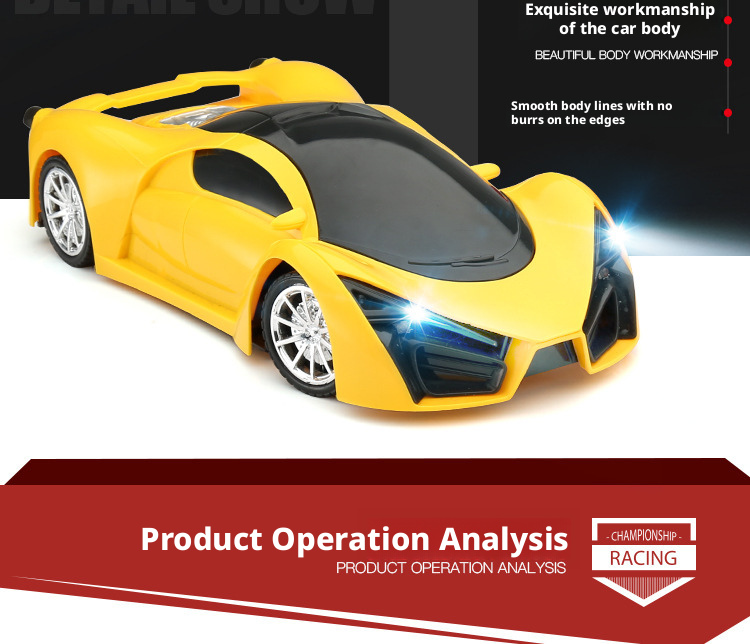 سيارة تحكم عن بعد قابلة لإعادة الشحن بأربعة قنوات - لعبة تحكم عن بعد لاسلكية كبيرة