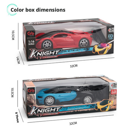 سيارة تحكم عن بعد قابلة لإعادة الشحن بأربعة قنوات - لعبة تحكم عن بعد لاسلكية كبيرة