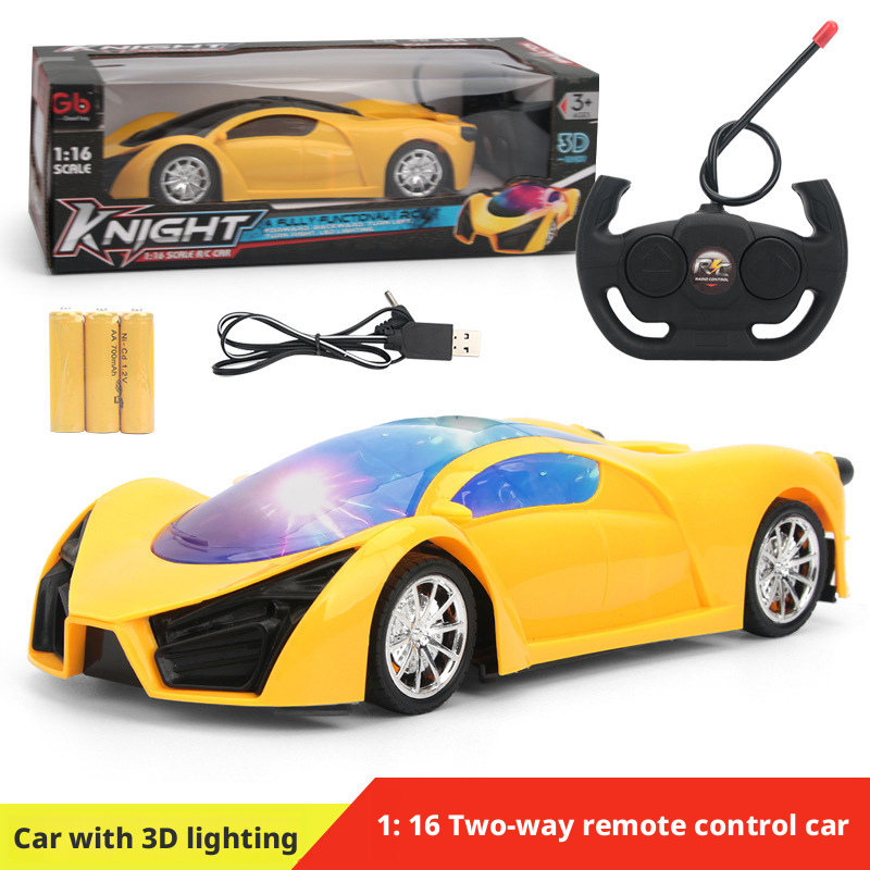 سيارة تحكم عن بعد قابلة لإعادة الشحن بأربعة قنوات - لعبة تحكم عن بعد لاسلكية كبيرة