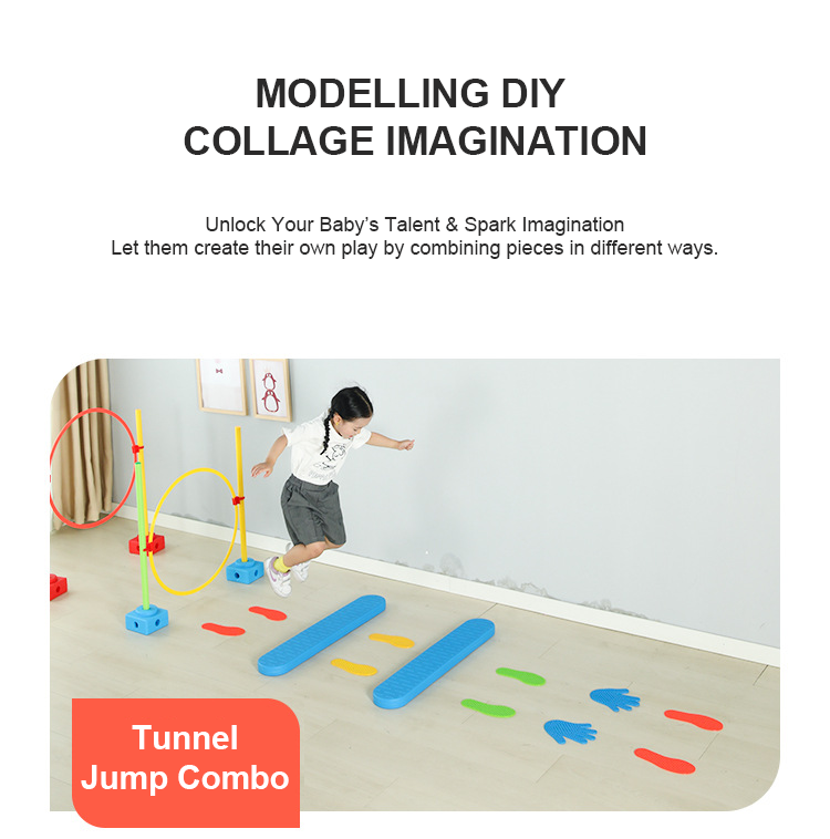 مجموعة أدوات تدريب التكامل الحسي للأطفال للاستخدام الداخلي - مجموعة أنشطة متعددة الوظائف