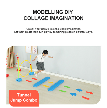 مجموعة أدوات تدريب التكامل الحسي للأطفال للاستخدام الداخلي - مجموعة أنشطة متعددة الوظائف