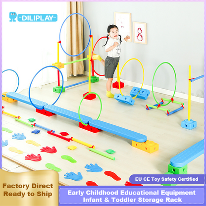 مجموعة أدوات تدريب التكامل الحسي للأطفال للاستخدام الداخلي - مجموعة أنشطة متعددة الوظائف