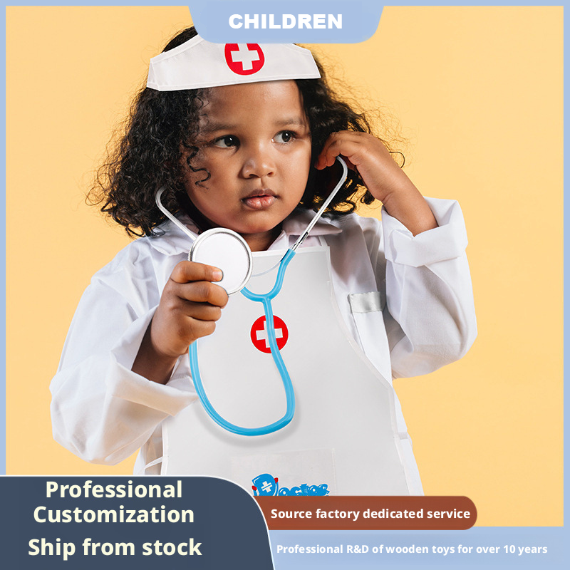 Wooden Doctor Play Set for Kids – Early Learning Pretend Play Toy