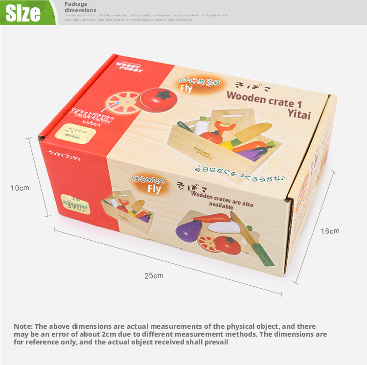 Wooden Magnetic Cutting Fruit & Vegetable Toy Set for Kids 4-6 – Pretend Play Kitchen Educational Toy