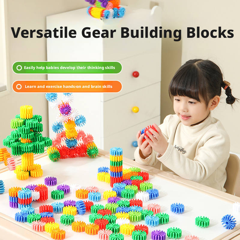 Hedgehog Gear Building Blocks Toy for Kids – Creative STEM Construction Set