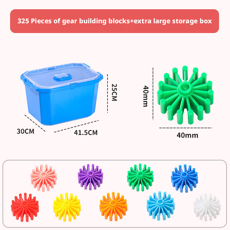 Hedgehog Gear Building Blocks Toy for Kids – Creative STEM Construction Set