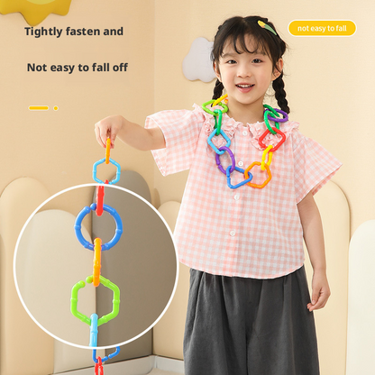 Colorful Linking Chains for Preschool – Early Learning Toy