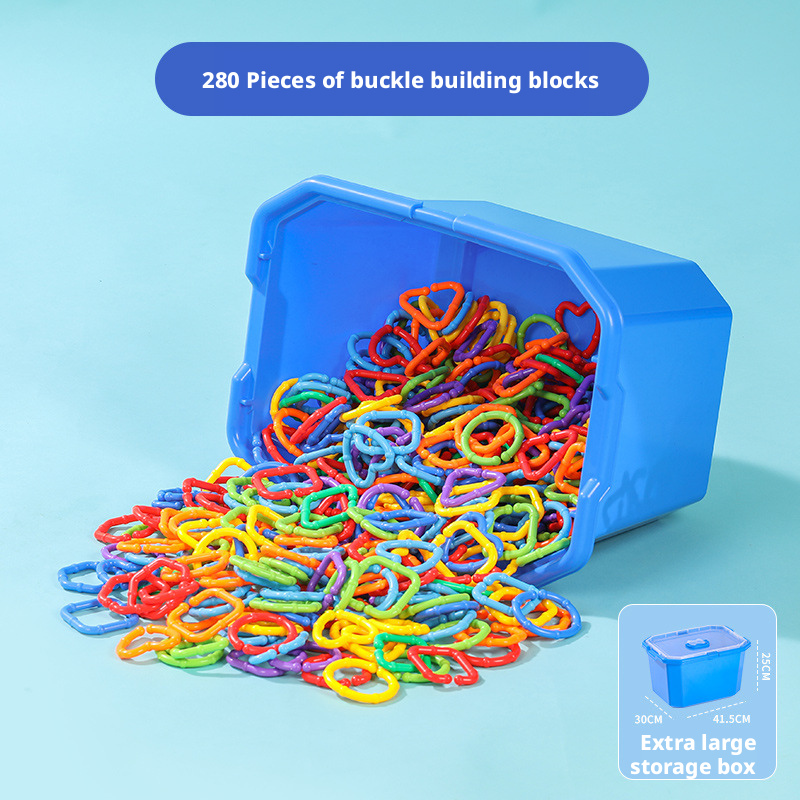 Colorful Linking Chains for Preschool – Early Learning Toy