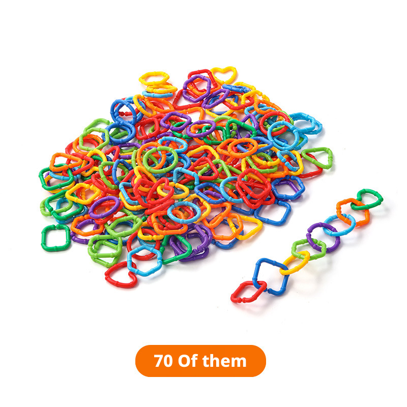 Colorful Linking Chains for Preschool – Early Learning Toy