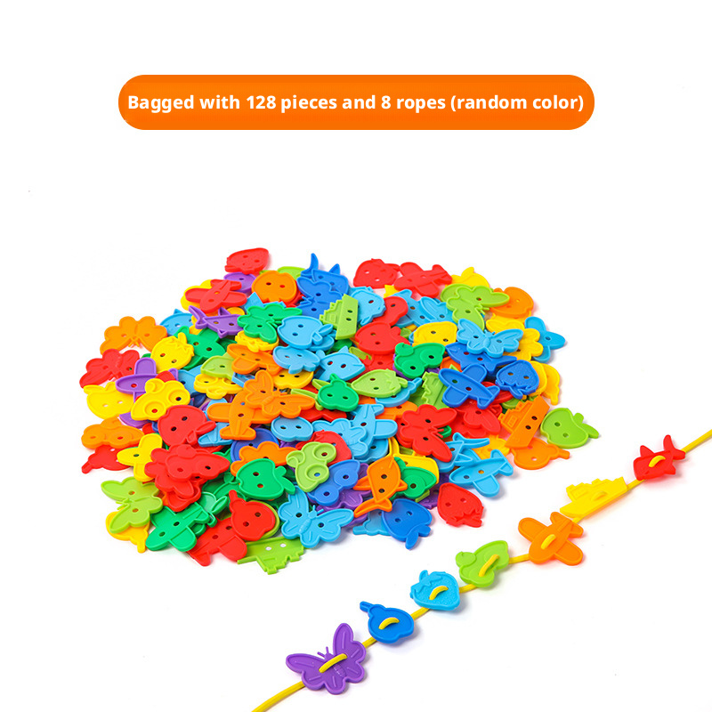 Preschool Lacing Beads Toy – Fine Motor Skills & Hand-Eye Coordination