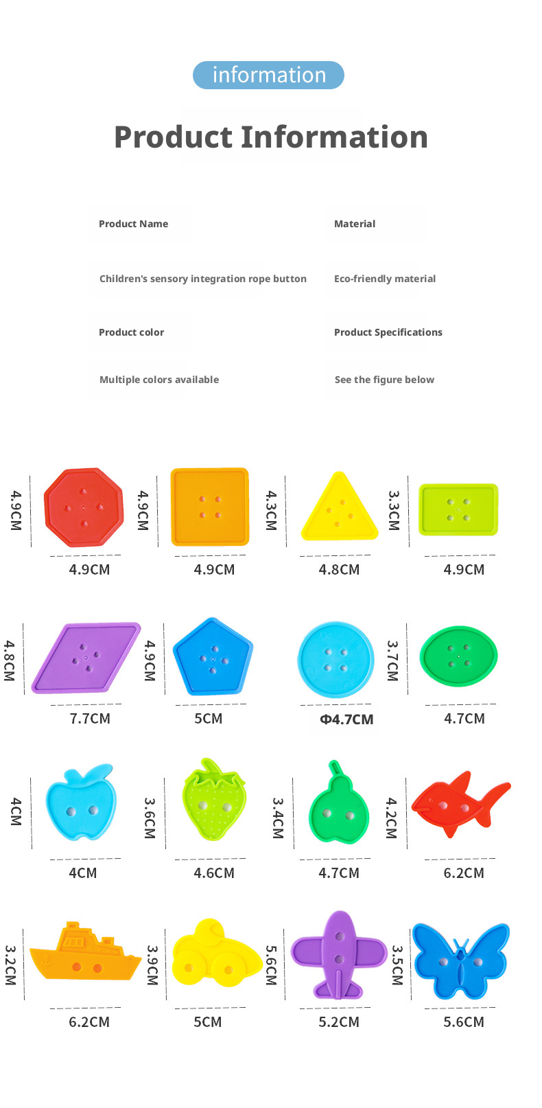 Preschool Lacing Beads Toy – Fine Motor Skills & Hand-Eye Coordination