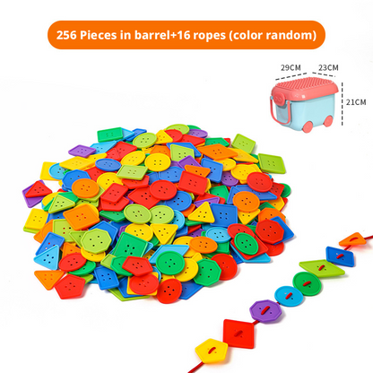 Preschool Lacing Beads Toy – Fine Motor Skills & Hand-Eye Coordination