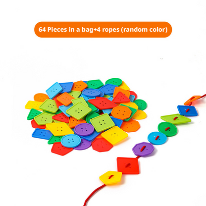 Preschool Lacing Beads Toy – Fine Motor Skills & Hand-Eye Coordination