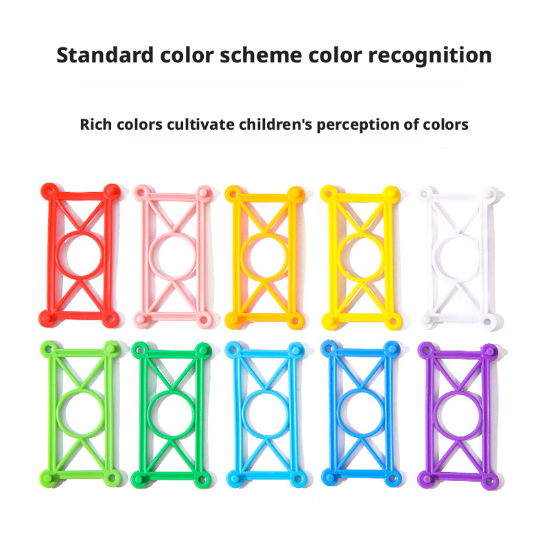 مكعبات بناء كبيرة على شكل ندفة ثلجية متشابكة للأطفال - لعبة بناء لمرحلة ما قبل المدرسة