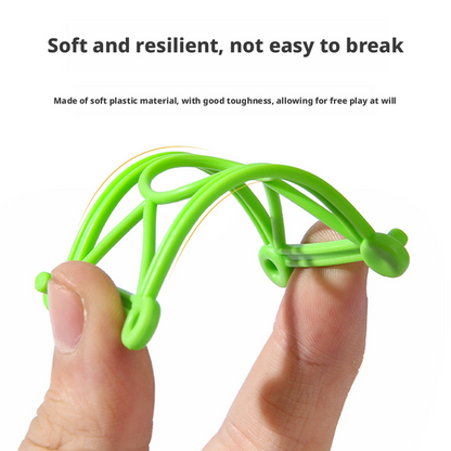 مكعبات بناء كبيرة على شكل ندفة ثلجية متشابكة للأطفال - لعبة بناء لمرحلة ما قبل المدرسة