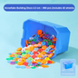 Kids Snowflake Building Blocks – Large Plastic Interlocking Construction Toy