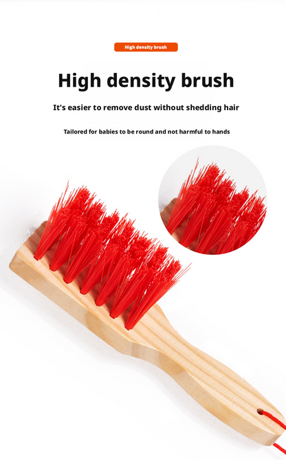 مجموعة تنظيف خشبية للعب التخيلي – لعبة مكنسة وممسحة للأطفال